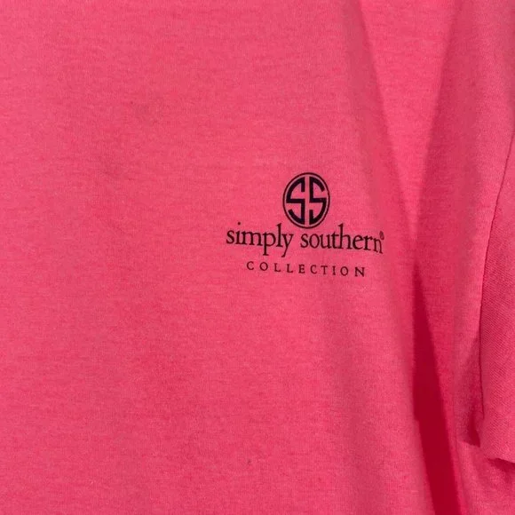 Preppy Classy & Happy Never Goes Out Of Style Womens Pink Graphic T Shirt Size M - Picture 3 of 8